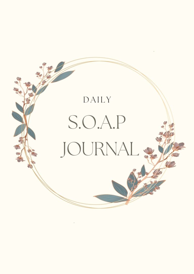 365 Day S.O.A.P Journal Free Printable - Free Bible Worksheets