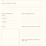 365 Day S.O.A.P Journal Free Printable