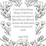 Bible Verse Colouring In John 16:33