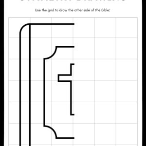 Bible Symmetry Drawings Worksheet