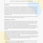 2 Samuel Bible Summary Sheet Printable – The Reign of King David and God’s Covenant