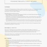 2 Thessalonians Bible Summary Sheet Printable – Staying Faithful in the Last Days
