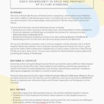 Daniel Bible Summary Sheet Printable – Faith in Exile and Prophecies of the Future