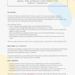 Hebrews Bible Summary Sheet Printable – Christ’s Superiority and the New Covenant