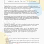 Psalms Bible Summary Sheet Printable – Worship, Prayer, and God’s Promises