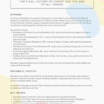 Revelation Bible Summary Sheet Printable – The End Times and Christ’s Final Victory