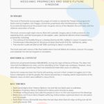 Zechariah Bible Summary Sheet Printable – God’s Vision for His People and the Coming Messiah