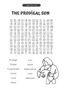 The Prodigal Son Activity Sheets - 5 Free Printable Activities - Free ...