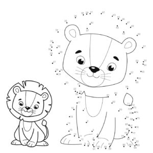 Daniel and the Lions' Den Dot-to-Dot Activities - Fun Printable Bible Worksheets for Kids