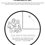Free “The Good Samaritan” Bible Story Printable – Pinwheel Craft Activity