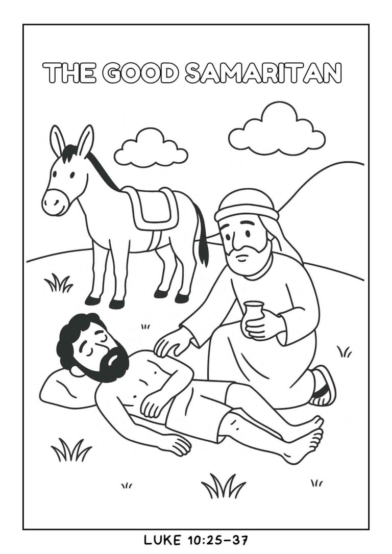 Bible Parables Coloring Pages – Free Printable PDF for Kids - Free ...