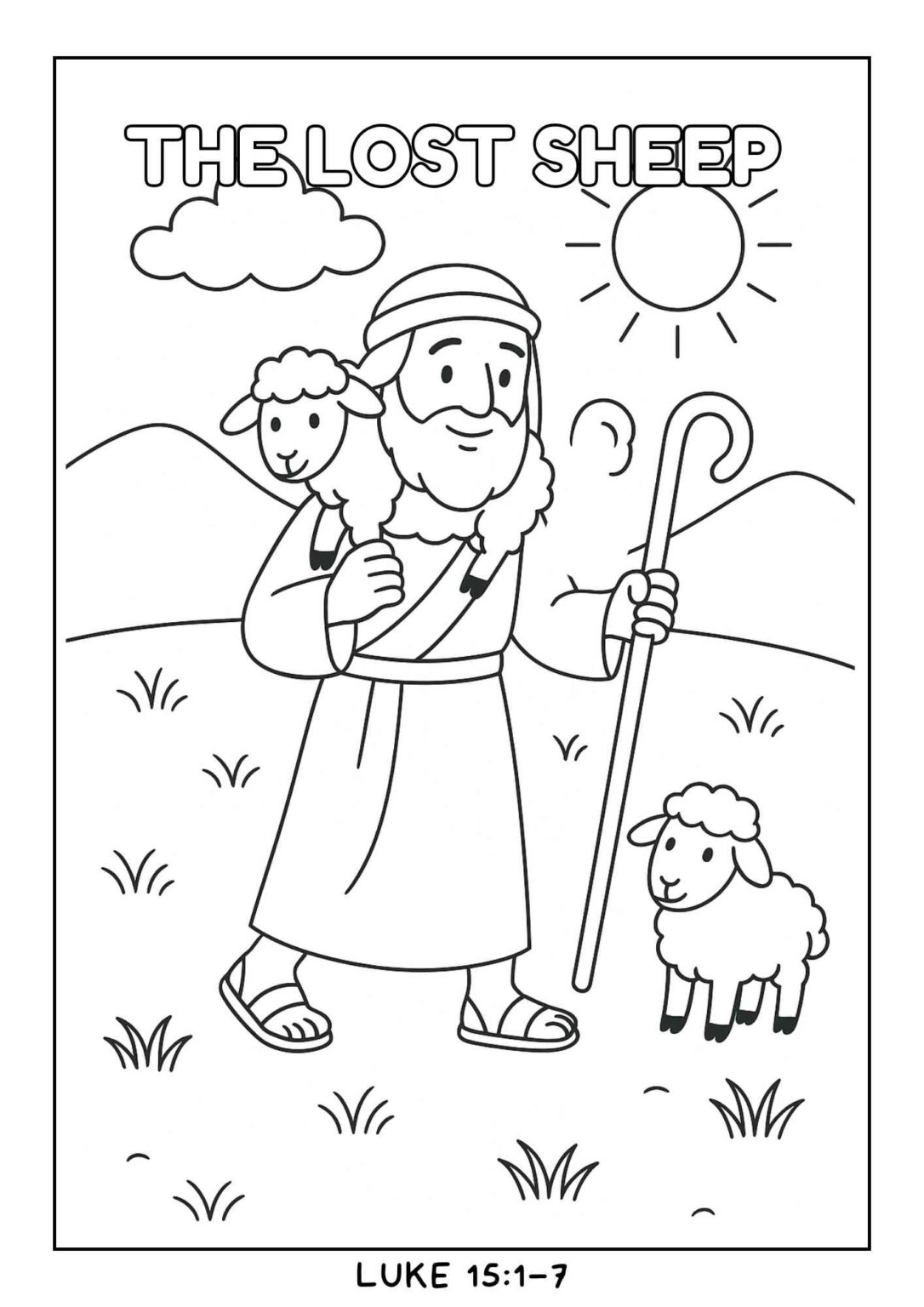 Bible Parables Coloring Pages – Free Printable PDF for Kids - Free Bible Worksheets