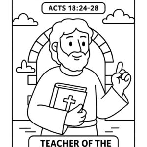 Bible-Themed Coloring In Pages | Free Printable Activities for Kids ...