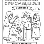 David Becomes King Over Judah – 2 Samuel 2 Coloring Page (Free Printable)