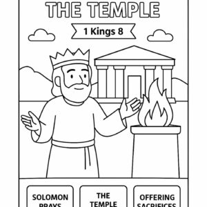 Dedication of the Temple – Free Bible Coloring Page for Kids (1 Kings 8)