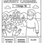Elijah on Mount Carmel – Free Bible Coloring Page for Kids (1 Kings 18)