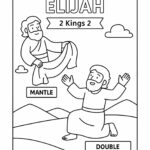 Elisha Succeeds Elijah – Free Bible Coloring Page for Kids (2 Kings 2)