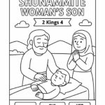 Elisha and the Shunammite Woman’s Son – Free Bible Coloring Page for Kids (2 Kings 4)