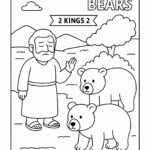 Elisha and the Two Bears – Free Bible Coloring Page for Kids (2 Kings 2)
