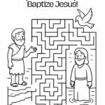 Free Baptism of Jesus Maze Printable – Bible Activity for Kids (Matthew 3, Mark 1, Luke 3, John 1)