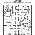 Free David and Goliath Maze Printable – Bible Activity for Kids (1 Samuel 17)