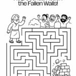 Free Walls of Jericho Fall Maze Printable – Bible Activity for Kids (Joshua 6)