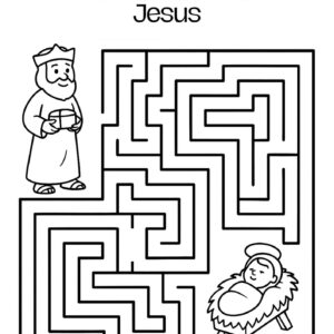 Free Wise Men Maze Printable – Help the Wise Men Find Baby Jesus (Matthew 2)