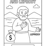 Gehazi’s Greed and Leprosy – Free Bible Coloring Page for Kids (2 Kings 5)