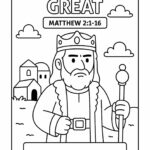 Herod the Great Bible Coloring Page – Free Printable for Kids (Matthew 21–16)