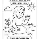 Isaac Bible Character Coloring Page – Free Printable for Kids (Genesis 21:1–3)