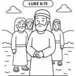James (Son of Alphaeus) Bible Coloring Page – Free Printable for Kids (Luke 6:15)