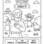 Jephthah’s Vow Coloring Page – Free Judges 11 Printable for Kids