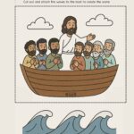 Jesus Calms the Storm – Printable Folding Craft for Kids (Mark 4:35–41)