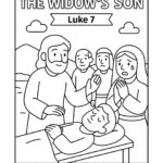 Jesus Raises the Widow’s Son – Free Bible Coloring Page for Kids (Luke 7)
