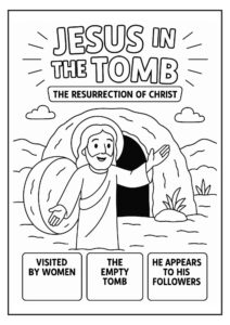 4 Easter Printables Pack – Resurrection, Holy Week &amp; Ascension Coloring ...