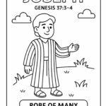 Joseph Bible Character Coloring Page – Free Printable for Kids (Genesis 37:3–4)