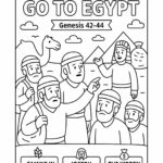Joseph’s Brothers Go to Egypt Coloring Page – Free Genesis 42–44 Printable for Kids