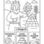 Josiah’s Reforms – Free Bible Coloring Page for Kids (2 Kings 23)