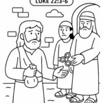Judas Iscariot Bible Coloring Page – Free Printable for Kids (Luke 22:3–6)