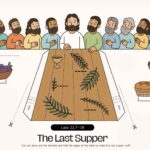 Last Supper Printable Fold and Stick Craft for Kids