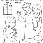 Luke 1-30 Memory Verse Coloring Page – “Do Not Be Afraid, Mary”