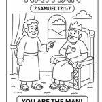 Nathan Bible Coloring Page – Free Printable for Kids (2 Samuel 121–7)