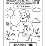 Philip the Evangelist Bible Character Coloring Page – Free Printable for Kids (Acts 84–40)