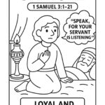 Samuel Bible Character Coloring Page – Free Printable for Kids (1 Samuel 31–21)