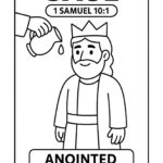 Saul Bible Character Coloring Page – Free Printable for Kids (1 Samuel 101)