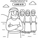 Simon the Zealot Bible Coloring Page – Free Printable for Kids (Luke 6:15)
