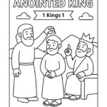 Solomon Anointed King – Free Bible Coloring Page for Kids (1 Kings 1)