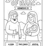 The Birth of Isaac Coloring Page – Free Genesis 21 Printable for Kids