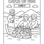 The Miraculous Catch of Fish – Free Bible Coloring Page for Kids (Luke 5)