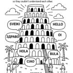 The Tower of Babel Coloring Page – Free Bible Printable for Kids (Genesis 11)